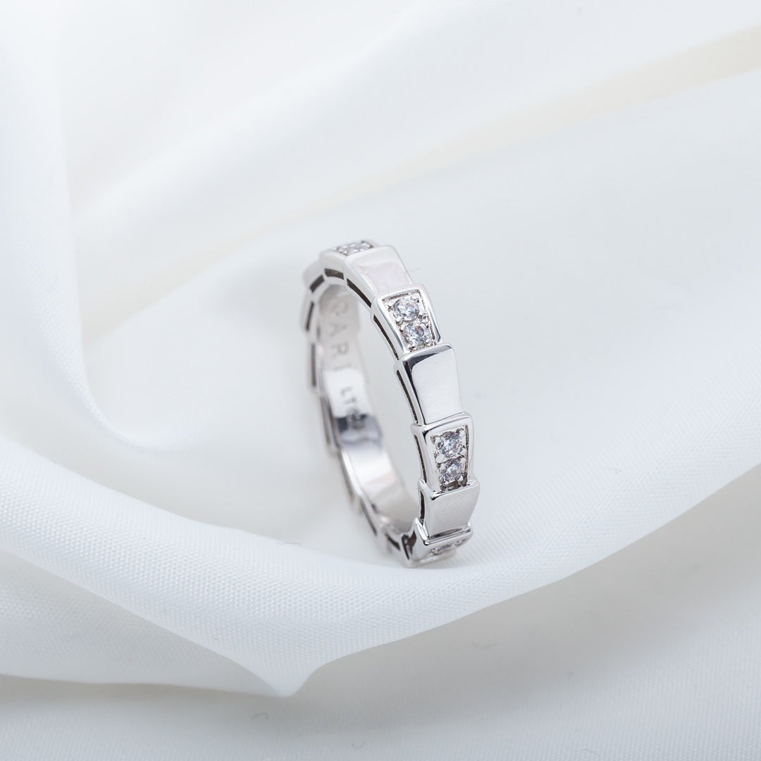[⭐Veya]SERPENTI RING SILVER  3MM