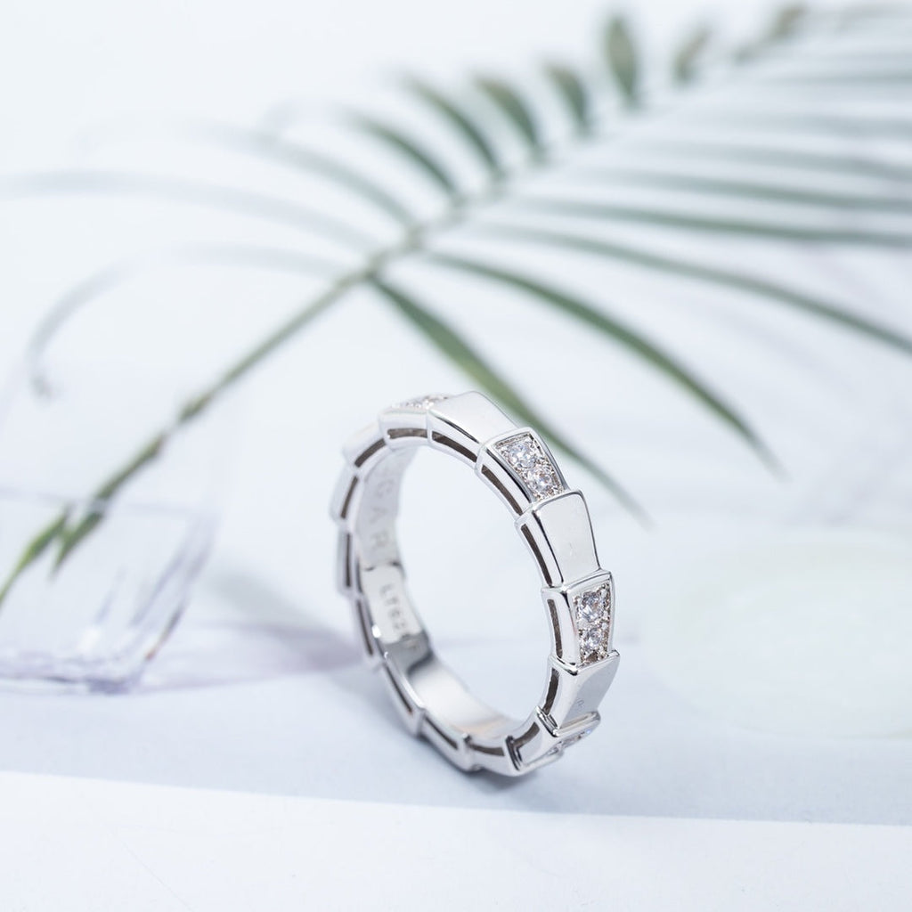 [⭐Veya]SERPENTI RING SILVER  3MM