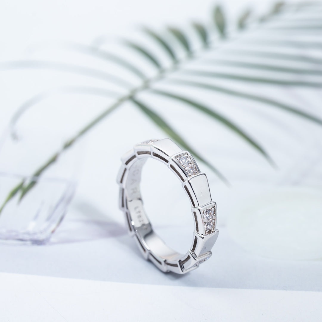 [⭐Veya]SERPENTI RING SILVER  3MM
