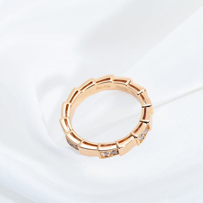[⭐Miroze]SERPENTI RING PINK GOLD  3MM