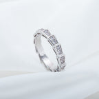 [⭐Veya]SERPENTI RING SILVER DIAMOND PAVED 3MM