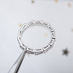 [⭐Veya]SERPENTI RING SILVER DIAMOND PAVED 3MM