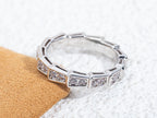 [⭐Veya]SERPENTI RING SILVER DIAMOND PAVED 3MM
