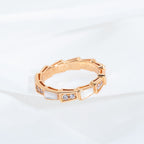 [⭐Veya]SERPENTI RING PINK GOLD DIAMOND MOP 3MM