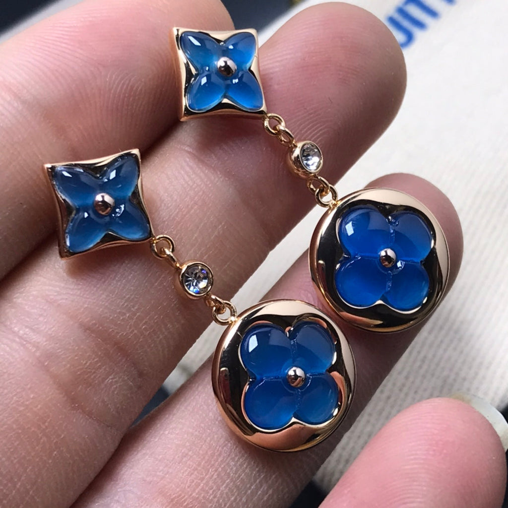 ⭐Miroze STAR AND SUN AGATE DIAMOND EARRINGS