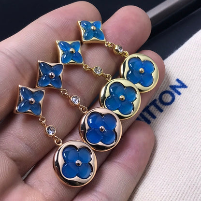 [⭐Miroze] スター＆サン アゲート ダイヤモンド イヤリング