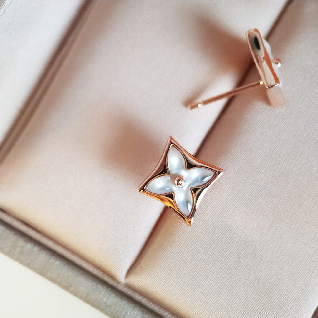 ⭐Miroze STAR MOP PINK GOLD EARRINGS