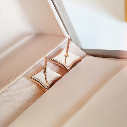 [⭐Miroze] STAR MOP PINK GOLD EARRINGS
