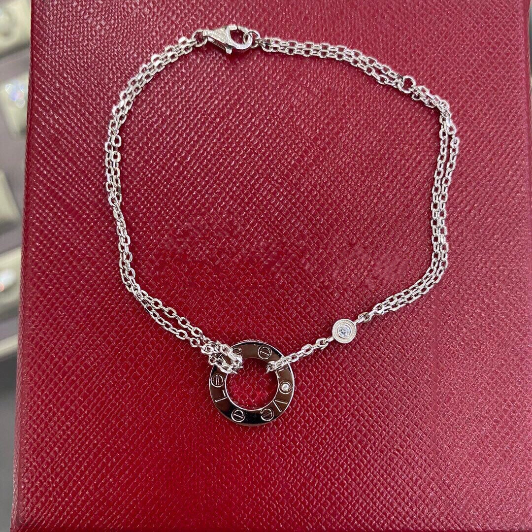 [⭐Miroze]LOVE BRACELET 2 DIAMOND