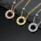 ⭐Miroze LOVE NECKLACE 16MM 2 DIAMONDS