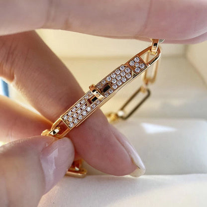 [⭐Miroze]CHAINE BRACELET SMALL MODEL DIAMOND