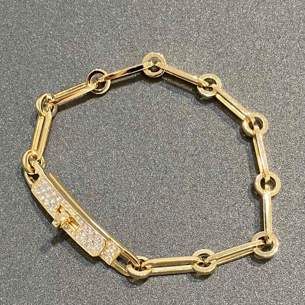 ⭐Miroze CHAINE BRACELET SMALL MODEL DIAMOND