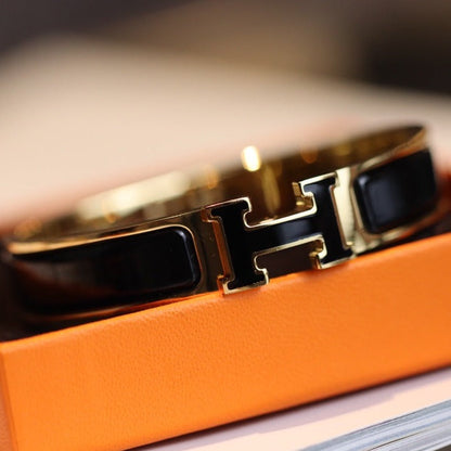 [⭐Miroze]H BRACELET 12MM GOLD