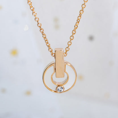 [⭐Miroze]GARI NECKLACE PINK GOLD MOP