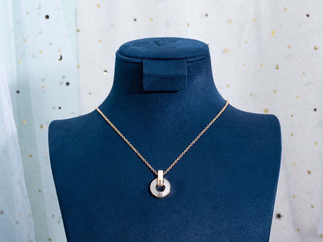 [⭐Veya]GARI NECKLACE PINK GOLD MOP