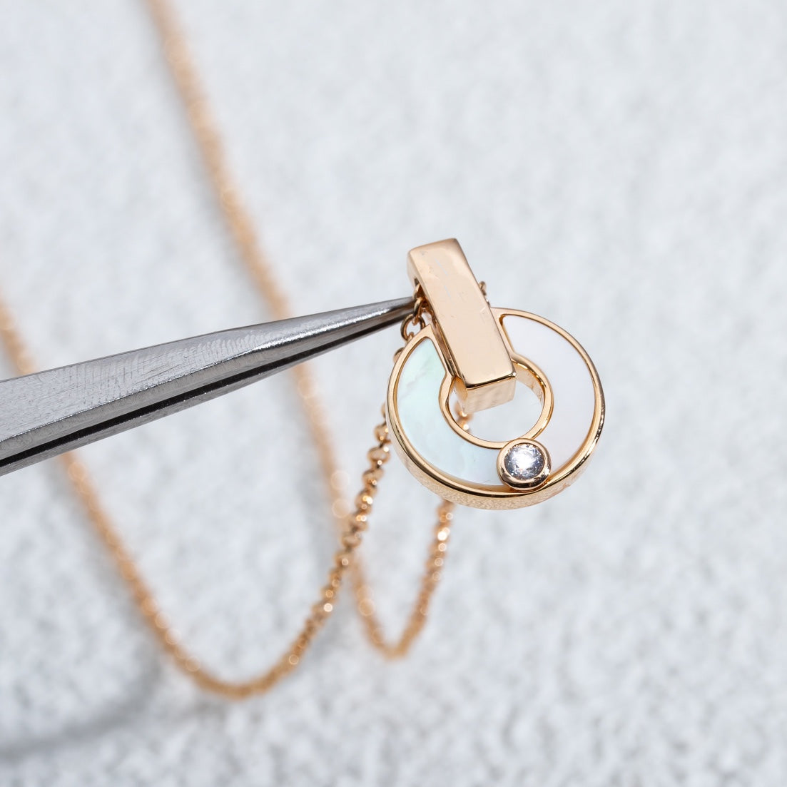 [⭐Miroze]GARI NECKLACE PINK GOLD MOP