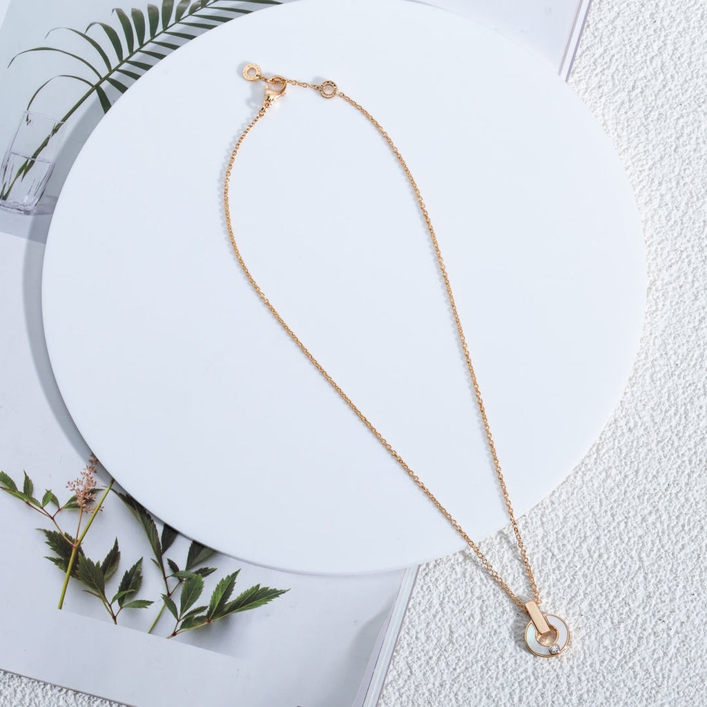 [⭐Veya]GARI NECKLACE PINK GOLD MOP