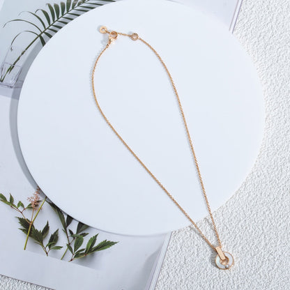 [⭐Miroze]GARI NECKLACE PINK GOLD MOP