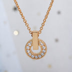 [⭐Veya]GARI NECKLACE PINK GOLD DIAMOND