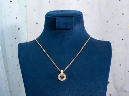 [⭐Miroze]GARI NECKLACE PINK GOLD DIAMOND
