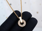 [⭐Veya]GARI NECKLACE PINK GOLD DIAMOND