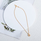 [⭐Veya]GARI NECKLACE PINK GOLD DIAMOND