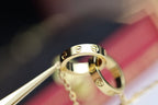 ⭐Miroze LOVE NECKLACE DOUBLE RING GOLD
