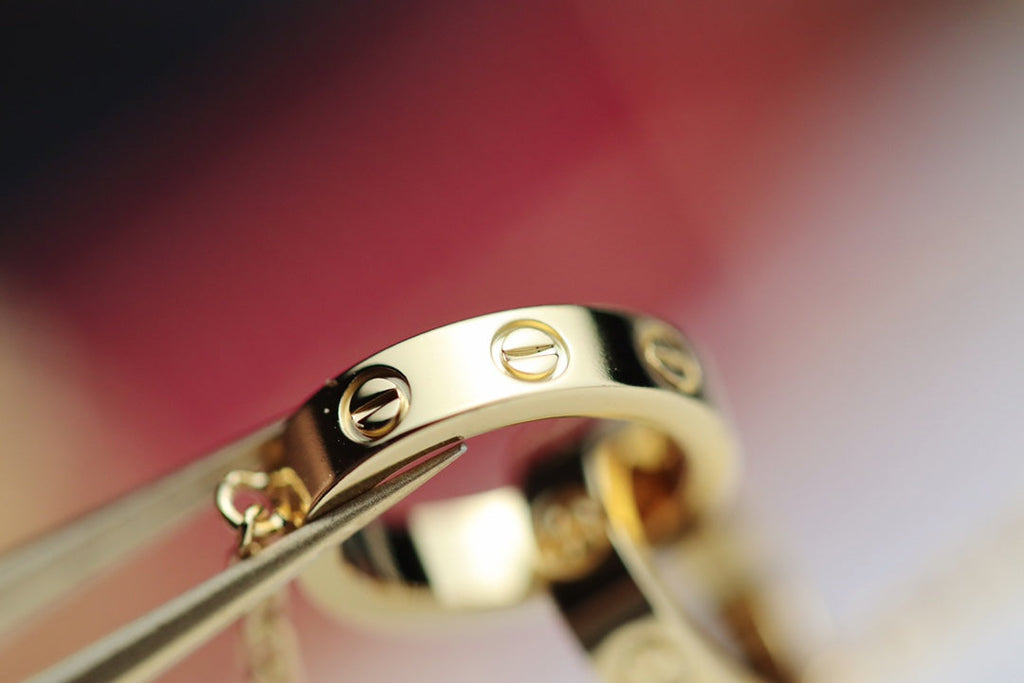 ⭐Miroze LOVE NECKLACE DOUBLE RING GOLD