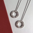 ⭐Miroze LOVE NECKLACE ADJUSTABLE SILVER
