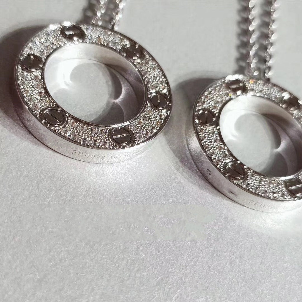 ⭐Miroze LOVE NECKLACE ADJUSTABLE SILVER