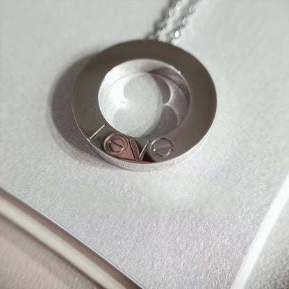 [⭐Miroze]LOVE NECKLACE ADJUSTABLE SILVER