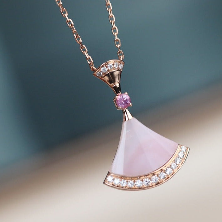 [⭐Miroze]DREAM NECKLACE PINK MOP DIAMOND