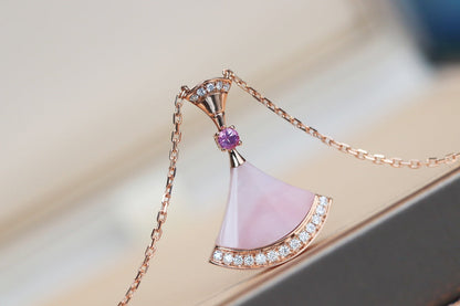 [⭐Miroze]DREAM NECKLACE PINK MOP DIAMOND