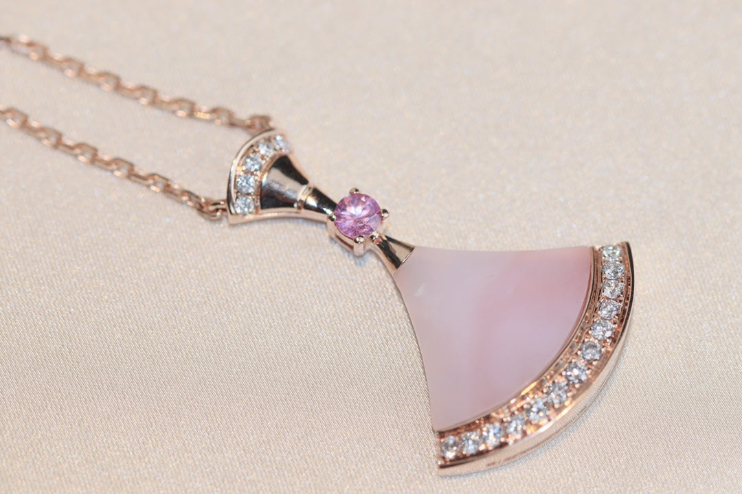 [⭐Miroze]DREAM NECKLACE PINK MOP DIAMOND