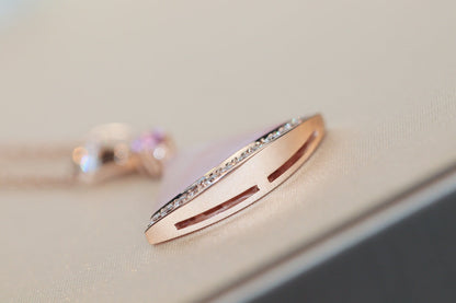[⭐Miroze]DREAM NECKLACE PINK MOP DIAMOND