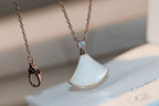 [⭐Veya]DREAM NECKLACE WHITE MOP PINK GOLD 1 DIAMOND