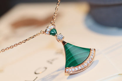 [⭐Miroze]DREAM NECKLACE MALACHITE DIAMOND