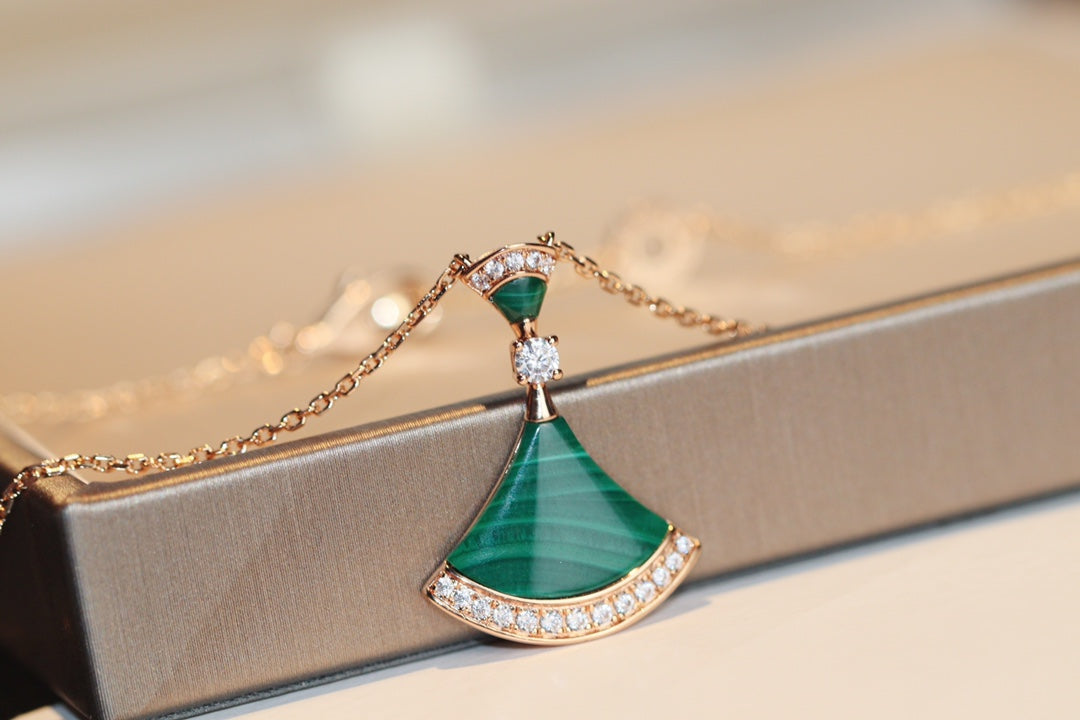[⭐Miroze]DREAM NECKLACE MALACHITE DIAMOND
