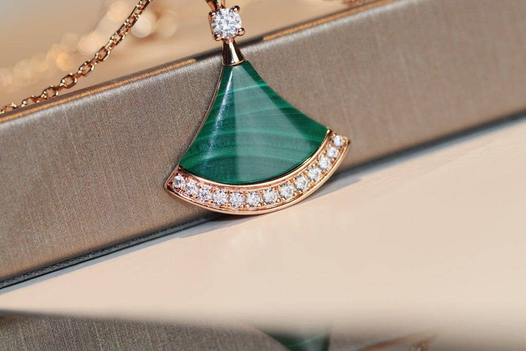 [⭐Veya]DREAM NECKLACE MALACHITE DIAMOND