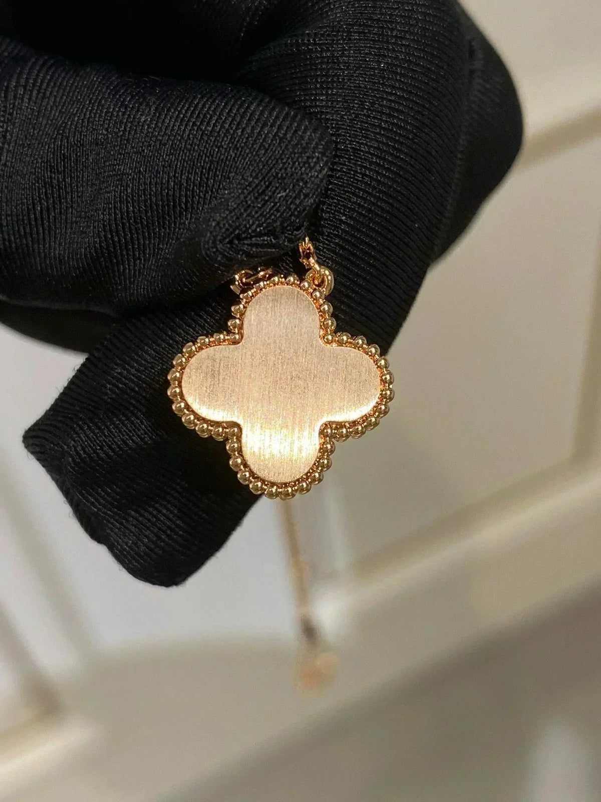 ⭐Miroze CLOVER 15MM DIAMOND RHODONITE NECKLACE