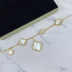 ⭐Miroze MAGIC CLOVER MOP GOLD BRACELET 5 MOTIFS