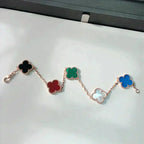 [⭐Miroze ]New CLOVER 5 MOTIFS MULTICOLOR BRACELET