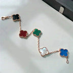 [⭐Miroze ]New CLOVER 5 MOTIFS MULTICOLOR BRACELET