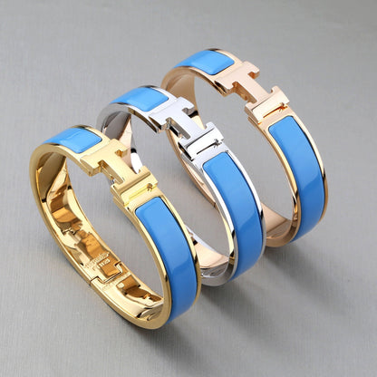 [⭐Miroze] H BRACELET TURQUOISE 12MM