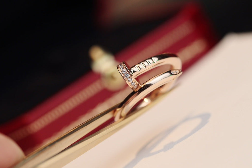 ⭐Miroze JUSTE RING 2.65MM PINK GOLD DIAMOND