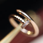 ⭐Miroze JUSTE RING 2.65MM PINK GOLD DIAMOND