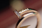 ⭐Miroze JUSTE RING 2.65MM PINK GOLD DIAMOND