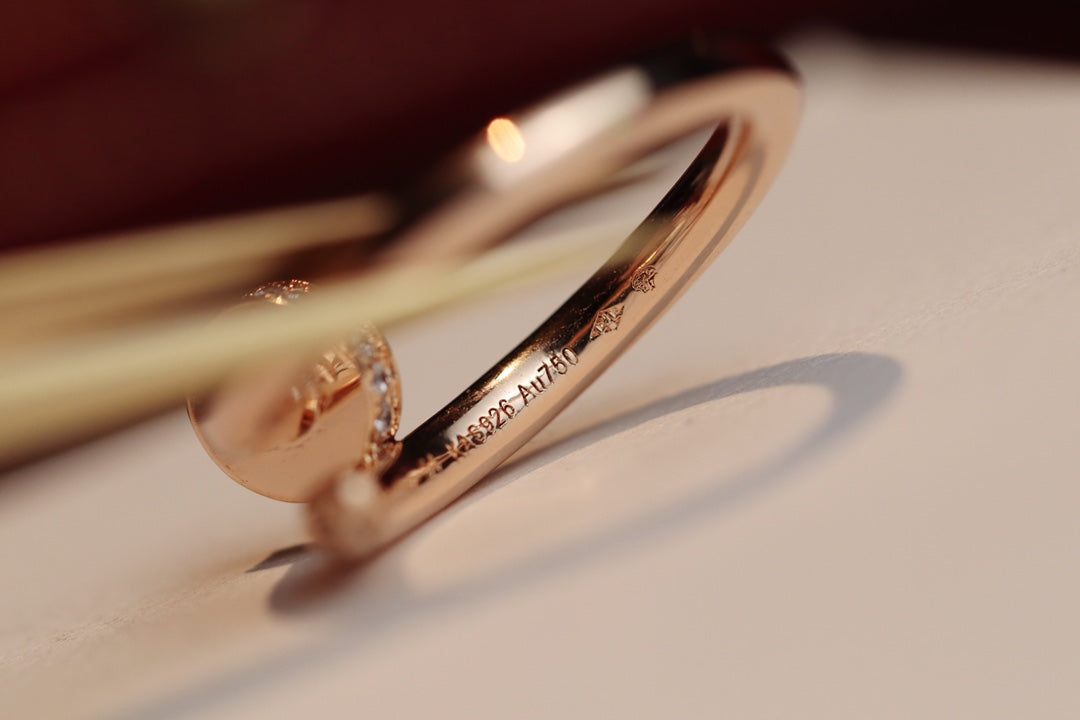 ⭐Miroze JUSTE RING 2.65MM PINK GOLD DIAMOND