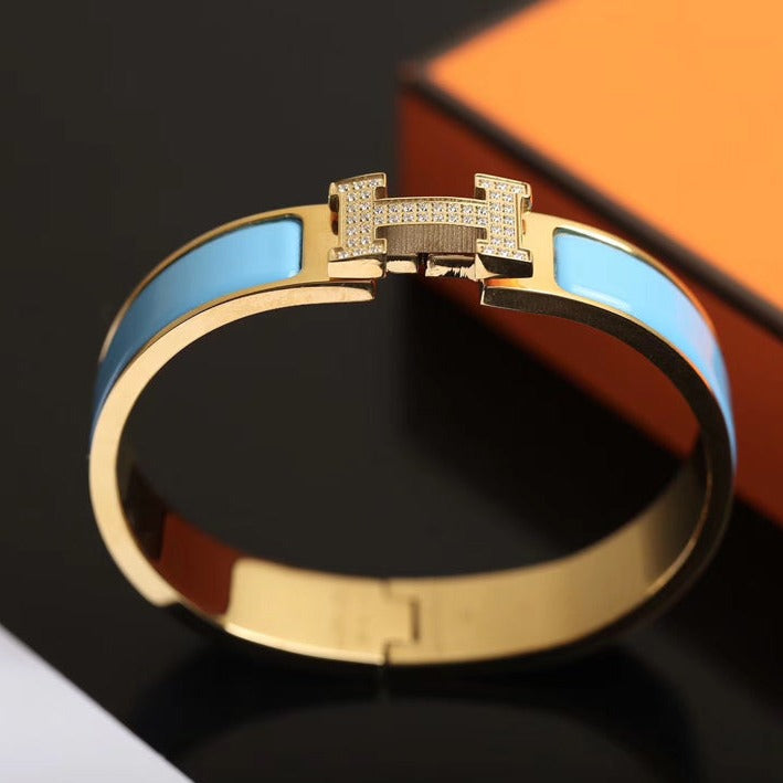 ⭐Miroze H CLOUD BLUE BRACELET GOLD DIAMOND