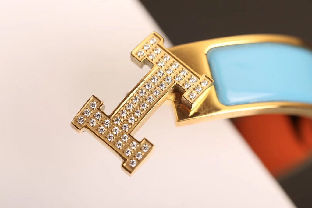 ⭐Miroze H CLOUD BLUE BRACELET GOLD DIAMOND
